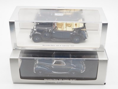 Lot 46 - A pair of hand built resin 1:43 scale models...