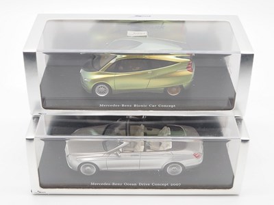 Lot 49 - A pair of hand built resin 1:43 scale models...