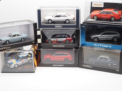 Lot 74 - A group of 1:43 scale models by MINICHAMPS,...