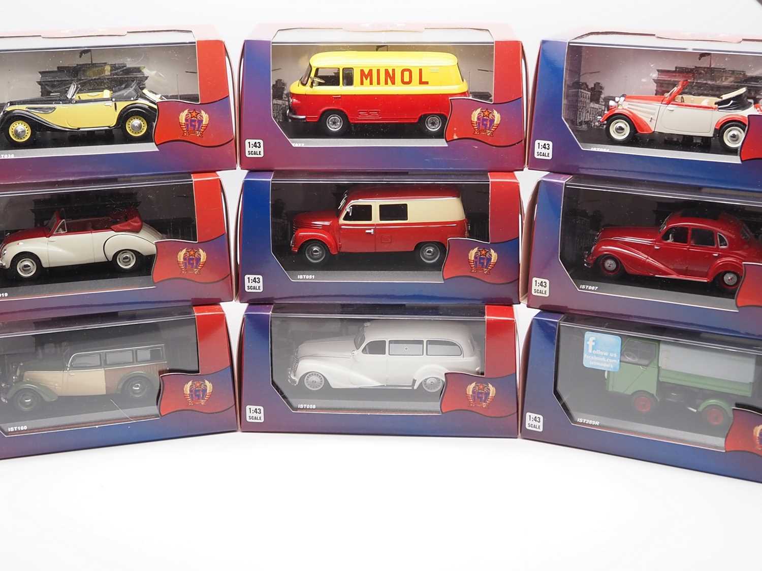 Lot 122 - A group of 1:43 scale models by IST MODELS...