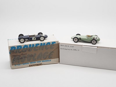 Lot 166 - A pair of hand built white metal 1:43 scale...