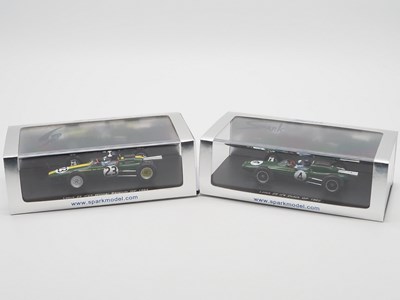 Lot 168 - A pair of 1:43 scale hand built resin models...