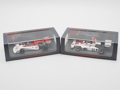 Lot 178 - A pair of 1:43 scale hand built resin models...