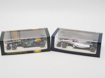 Lot 188 - A pair of 1:43 scale hand built resin models...