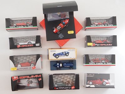 Lot 215 - A group of 1:43 scale Formula 1 race cars by...