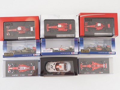 Lot 235 - A group of 1:43 scale Formula 1 race cars by...