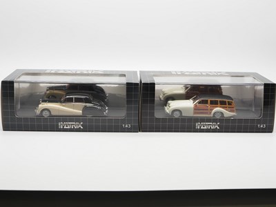 Lot 317 - A pair of hand built limited edition resin...