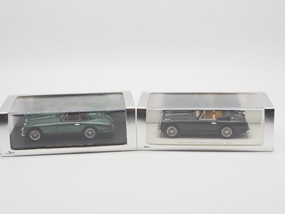 Lot 321 - A pair of 1:43 scale hand built resin models...