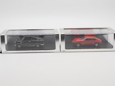 Lot 339 - A pair of 1:43 scale hand built resin models...