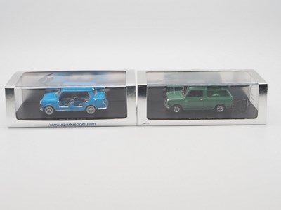 Lot 340 - A pair of 1:43 scale hand built resin models...