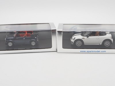 Lot 343 - A pair of 1:43 scale hand built resin models...