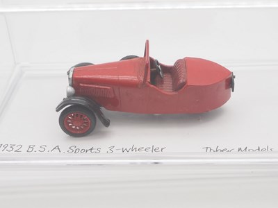Lot 348 - A pair of 1:43 scale hand built white metal...
