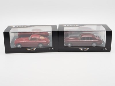 Lot 356 - A pair of hand built resin 1:43 scale models...