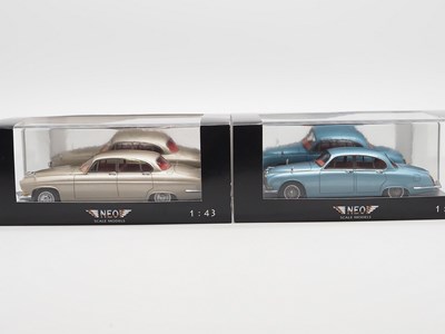 Lot 398 - A pair of 1:43 scale hand built resin models...