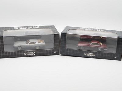 Lot 402 - A pair of hand built resin 1:43 scale models...