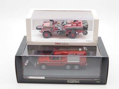 Lot 425 - A pair of 1:43 scale hand built resin models...