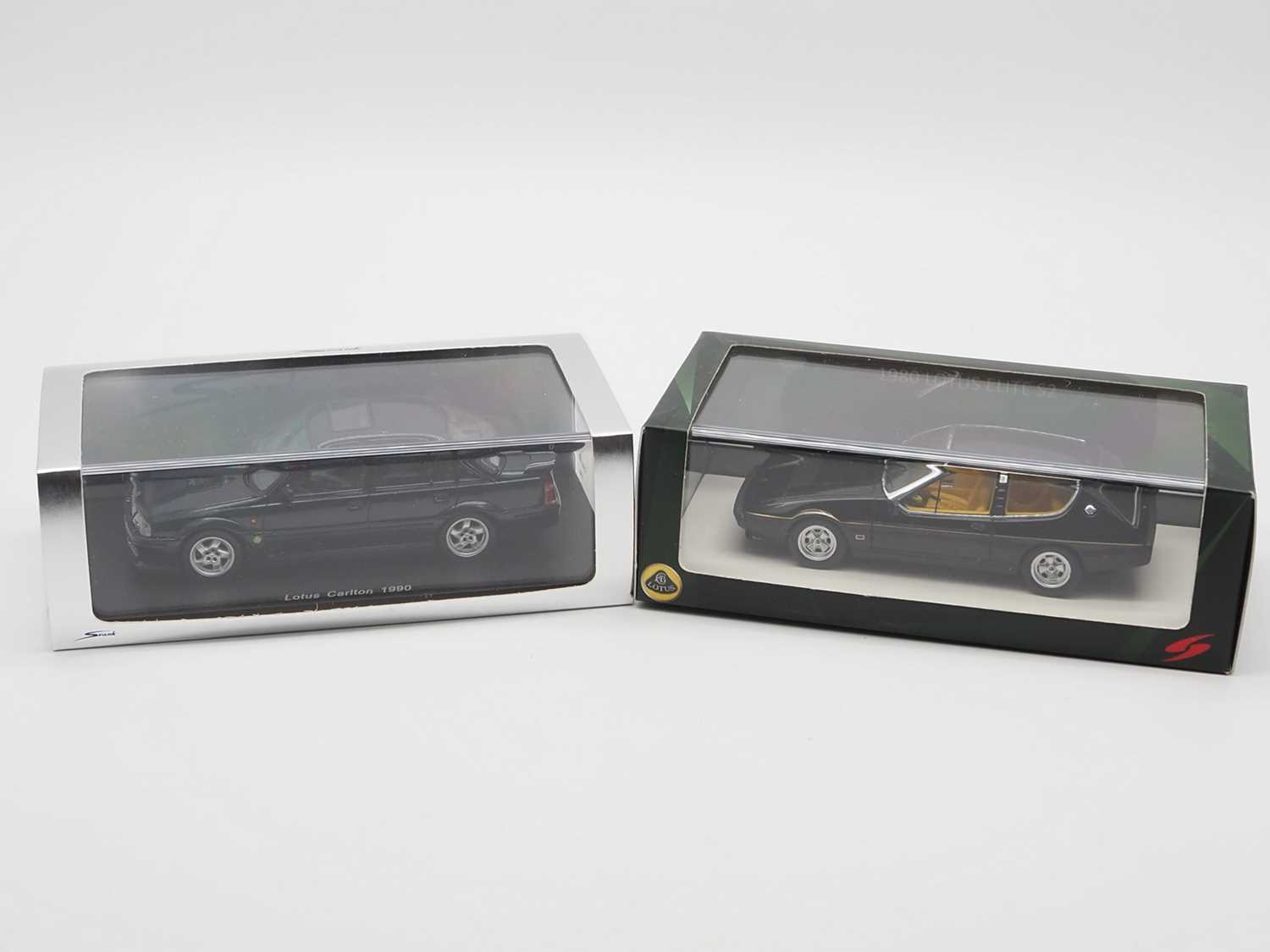Lot 433 - A pair of 1:43 scale hand built resin models...