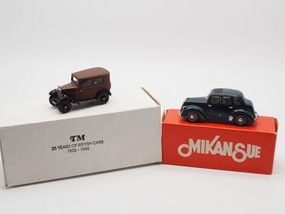 Lot 457 - A pair of hand built 1:43 scale models by TOP...