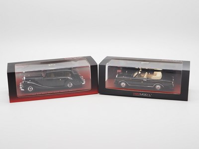 Lot 475 - A pair of hand built resin 1:43 scale models...