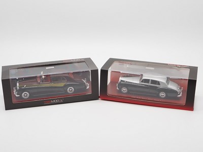 Lot 476 - A pair of hand built resin 1:43 scale models...