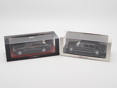 Lot 478 - A pair of hand built resin 1:43 scale models...