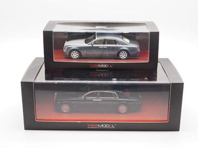 Lot 481 - A pair of hand built resin 1:43 scale models...