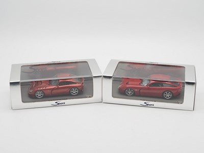 Lot 514 - A pair of 1:43 scale hand built resin models...