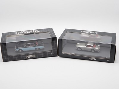 Lot 523 - A pair of 1:43 scale hand built resin models...