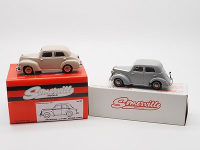 Lot 525 - A pair of hand built 1:43 scale white metal...