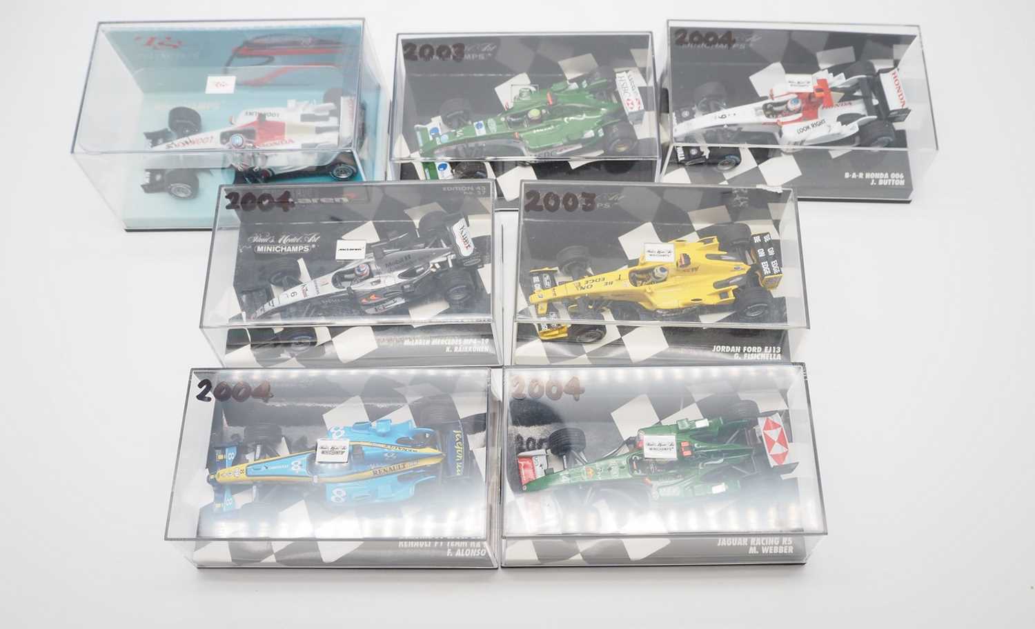 Lot 206 - A group of 1:43 scale Formula 1 race cars by...