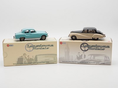 Lot 319 - A pair of hand built 1:43 scale white metal...