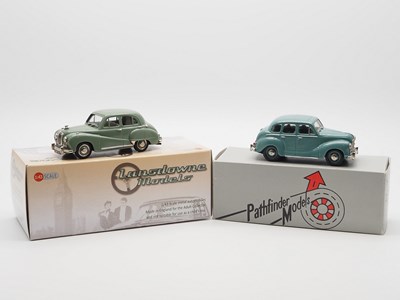 Lot 337 - A pair of hand built 1:43 scale white metal...