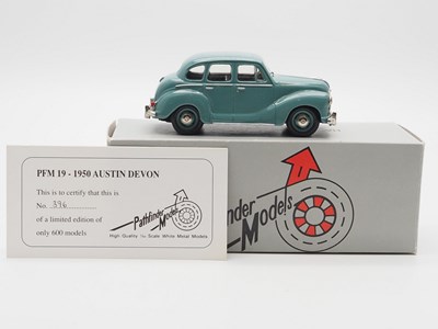 Lot 337 - A pair of hand built 1:43 scale white metal...