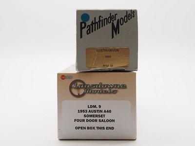 Lot 337 - A pair of hand built 1:43 scale white metal...