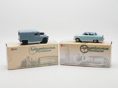 Lot 338 - A pair of hand built 1:43 scale white metal...