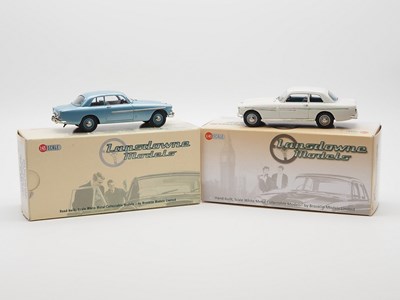 Lot 352 - A pair of hand built 1:43 scale white metal...