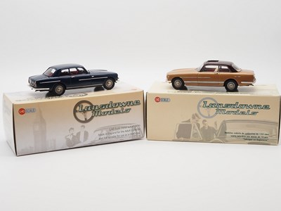 Lot 353 - A pair of hand built 1:43 scale white metal...