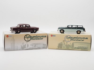 Lot 392 - A pair of hand built 1:43 scale white metal...