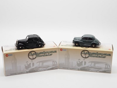 Lot 461 - A pair of hand built 1:43 scale white metal...