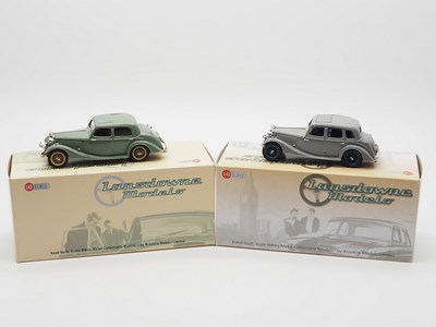 Lot 489 - A pair of hand built 1:43 scale white metal...