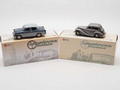 Lot 501 - A pair of hand built 1:43 scale white metal...