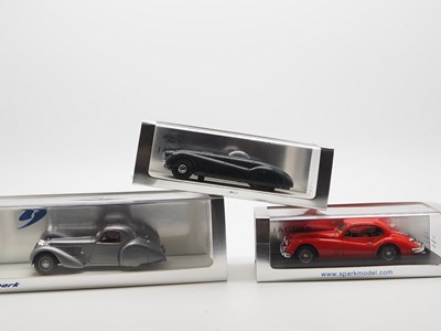 Lot 396 - A group of 1:43 scale hand built resin models...