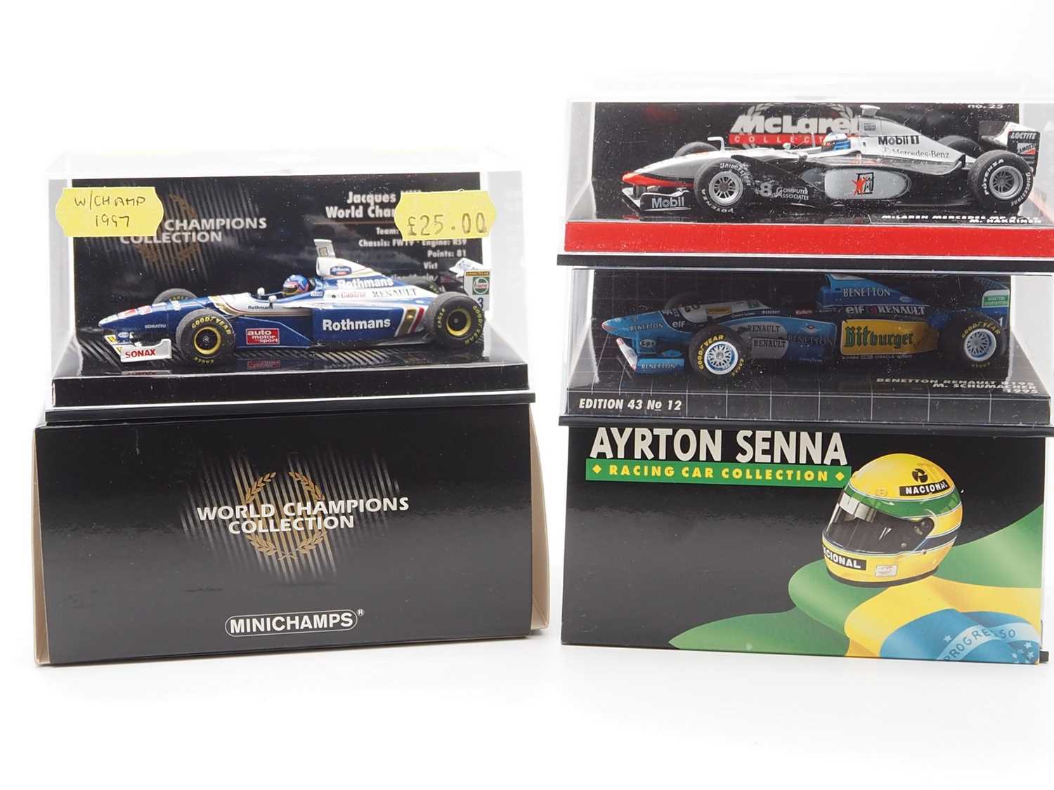 Lot 191 - A group of 1:43 scale Formula 1 race cars by...