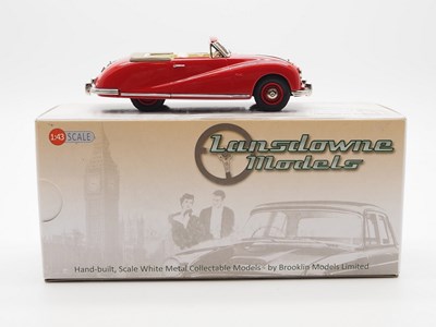 Lot 342 - A LANSDOWNE MODELS 1:43 scale hand built white...