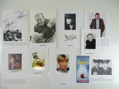 Lot 8 - A group of signed photographs and cards...