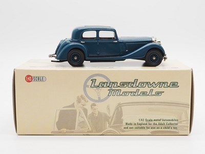 Lot 411 - A LANSDOWNE MODELS hand built 1:43 scale white...