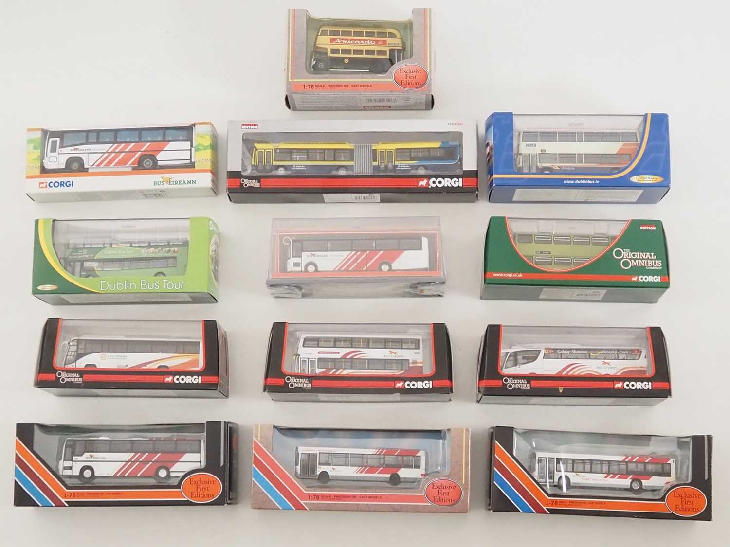 Lot 11 - A group of Irish outline 1:76 scale bus models...