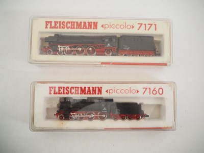 Lot 112 - A pair of FLEISCHMANN N gauge steam...