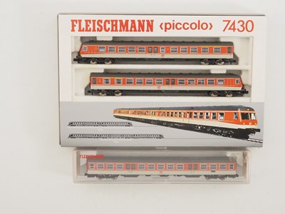 Lot 119 - A FLEISCHMANN N gauge 7430 DMU 2-car train...