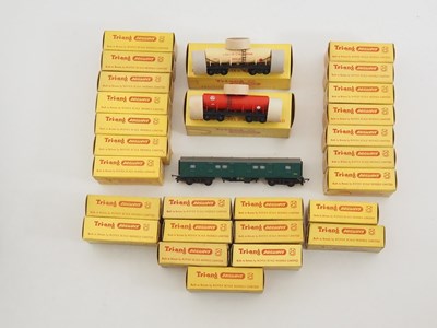 Lot 120 - A large group of TRI-ANG TT gauge goods wagons...